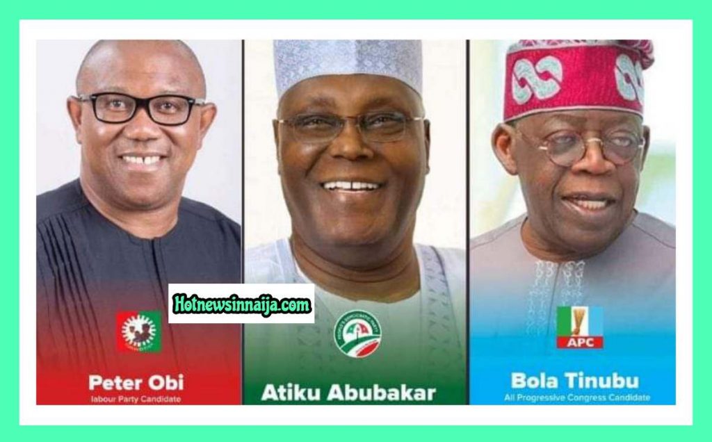 Tinubu, Peter Obi And Atiku