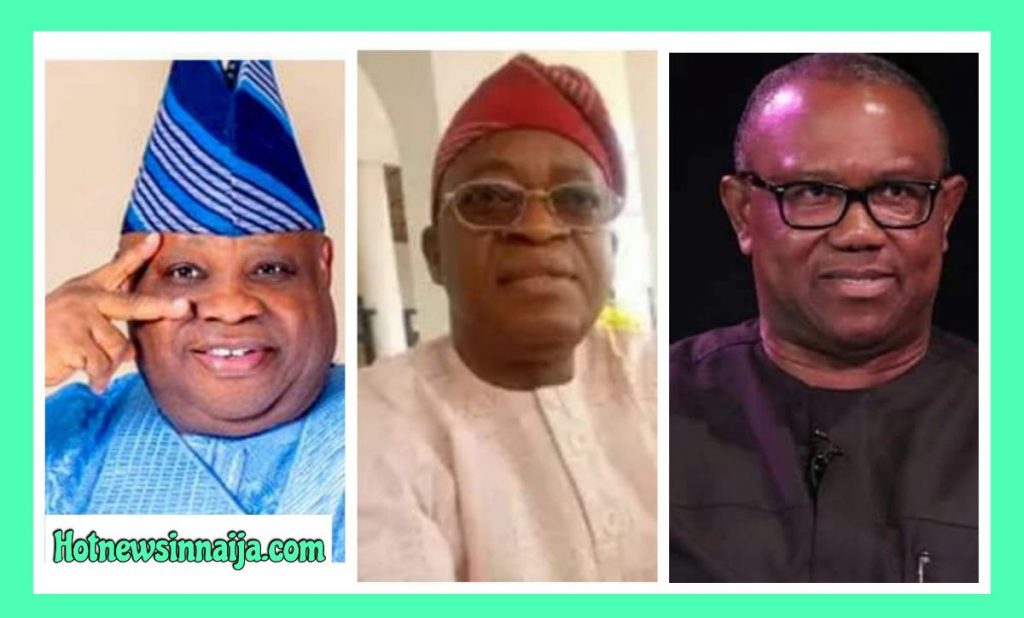 Adeleke, Oyetola, Peter Obi